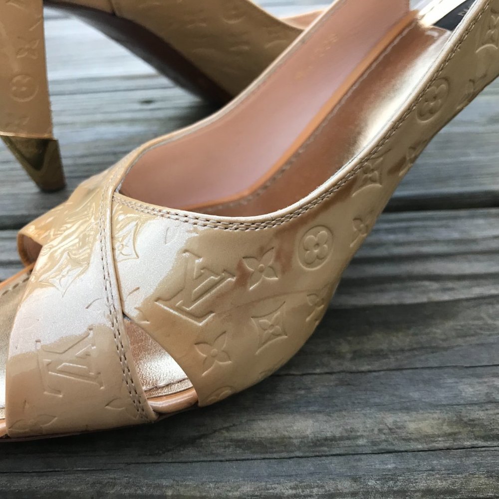 Louis Vuitton Women Heel Shoes Sandal Made in Ital - Picture 11 of 14